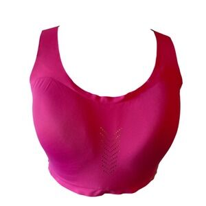 VICTORIA‎ SPORT 38DDD F85 Pink Seamless Sports Bra Racerback Workout Angel Max